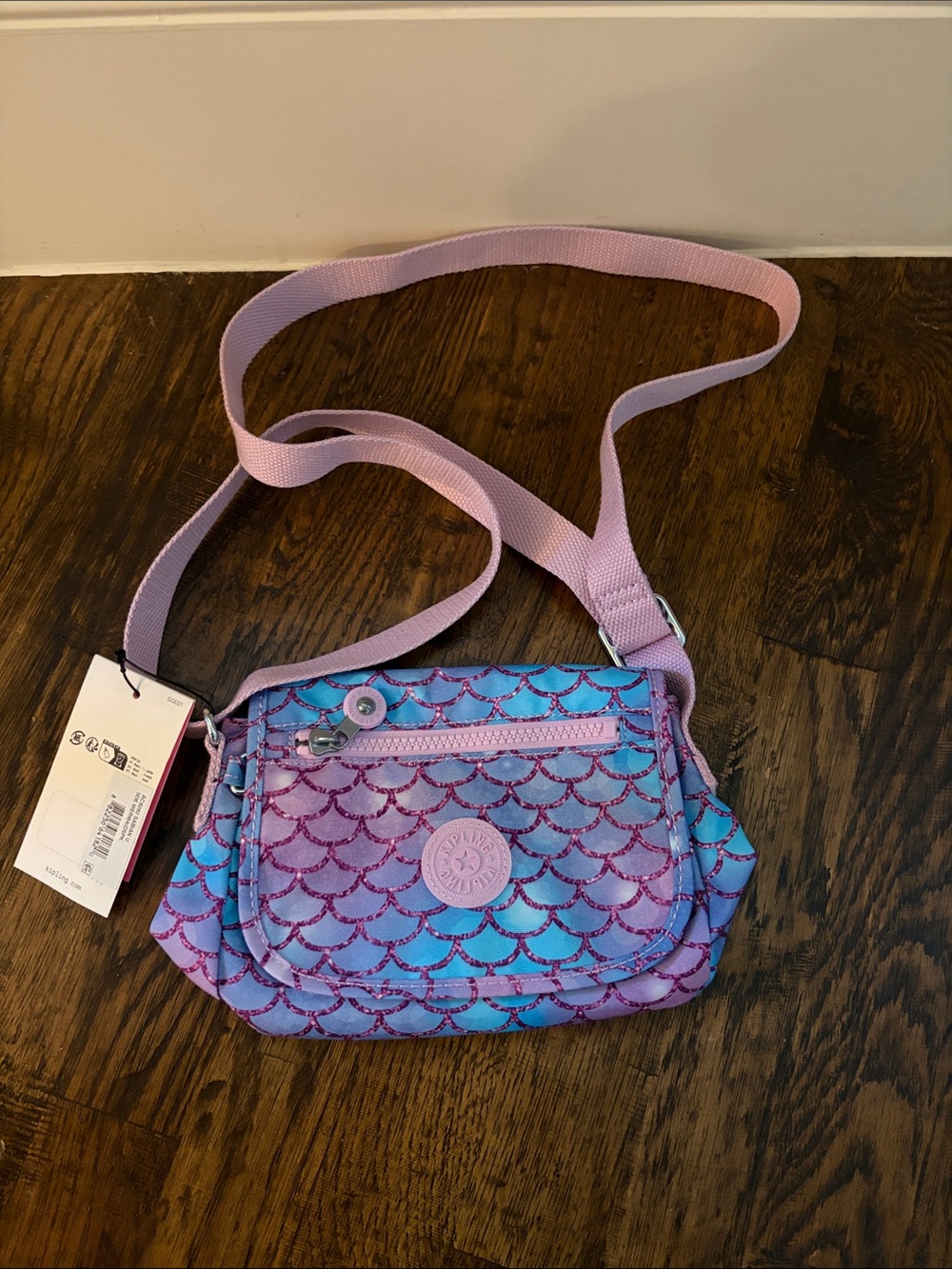 Kipling Sabian Crossbody Bag, Mermaid Print, NWT